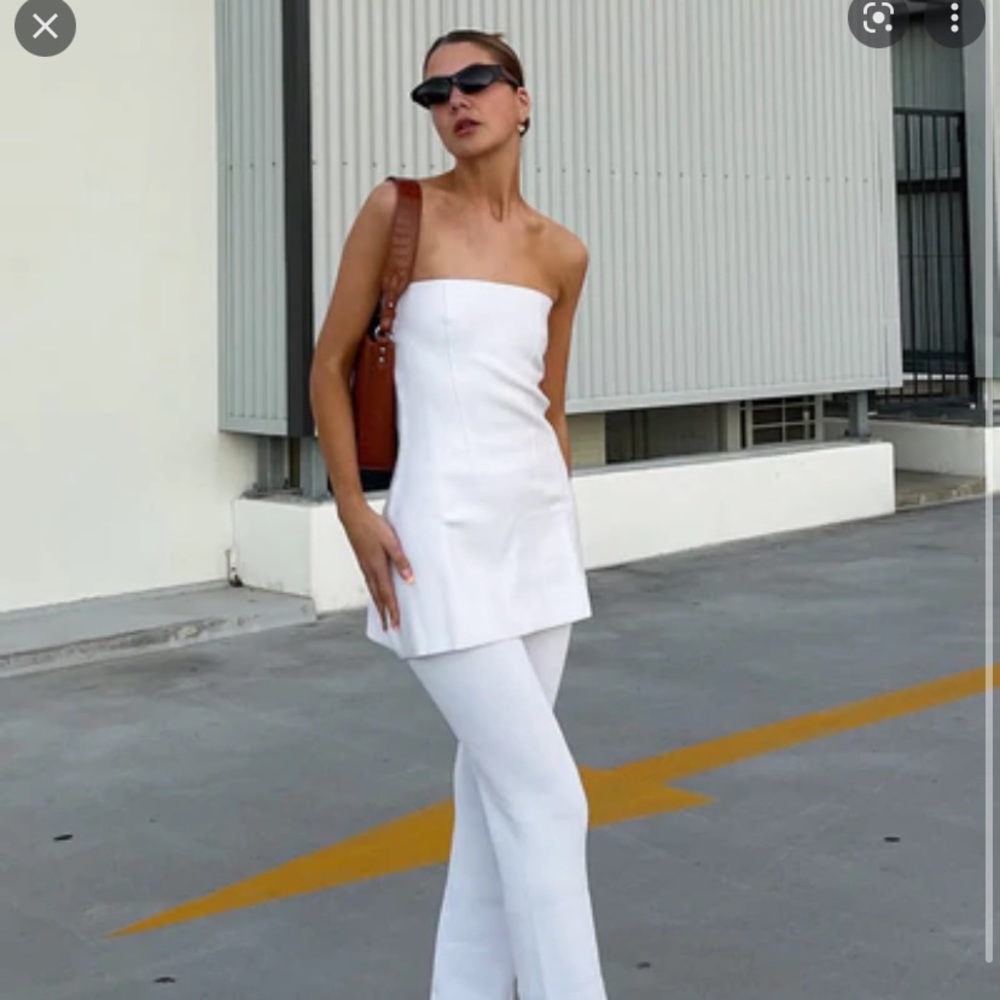 LIONESS - ANDERSON STRAPLESS TOP white small